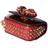 Christian Louboutin Sweet Charity Crossbody Red Gold Multi Glitter Bow